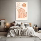 Terracotta Sunburst Abstract - 3