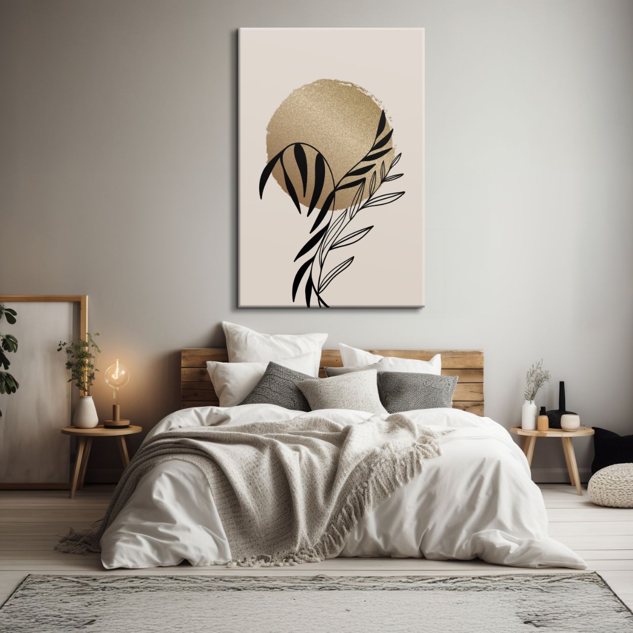 Minimalist Golden Flora - 1