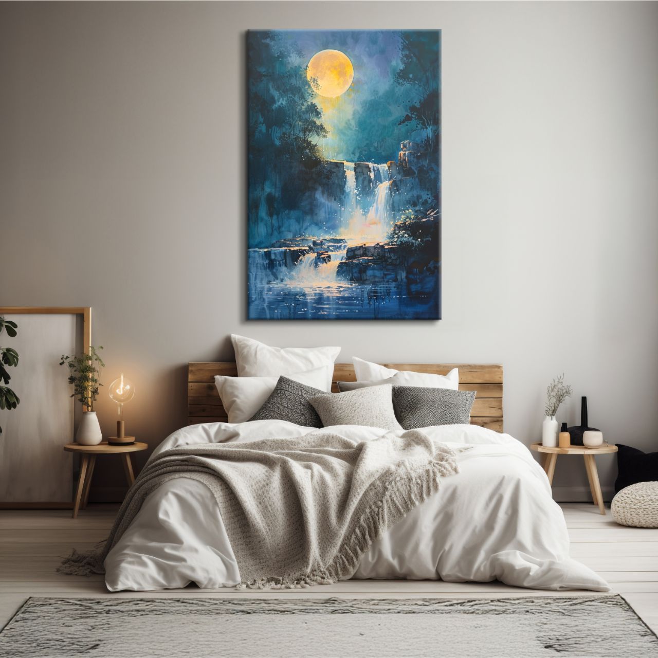 Lush Green Waterfall