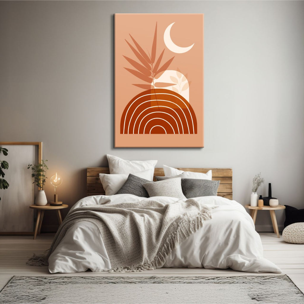 Terracotta Sunburst Abstract - 1