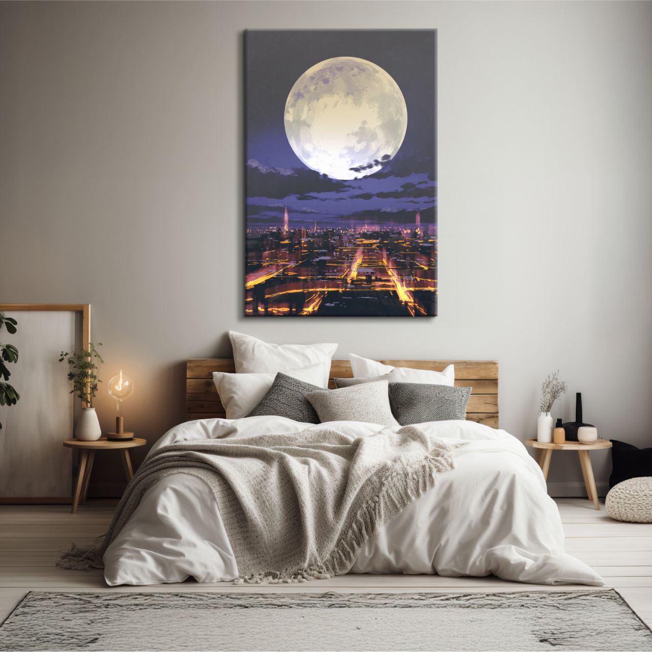 Full Moon City Night