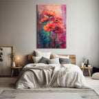 Fiery Daisy Abstraction