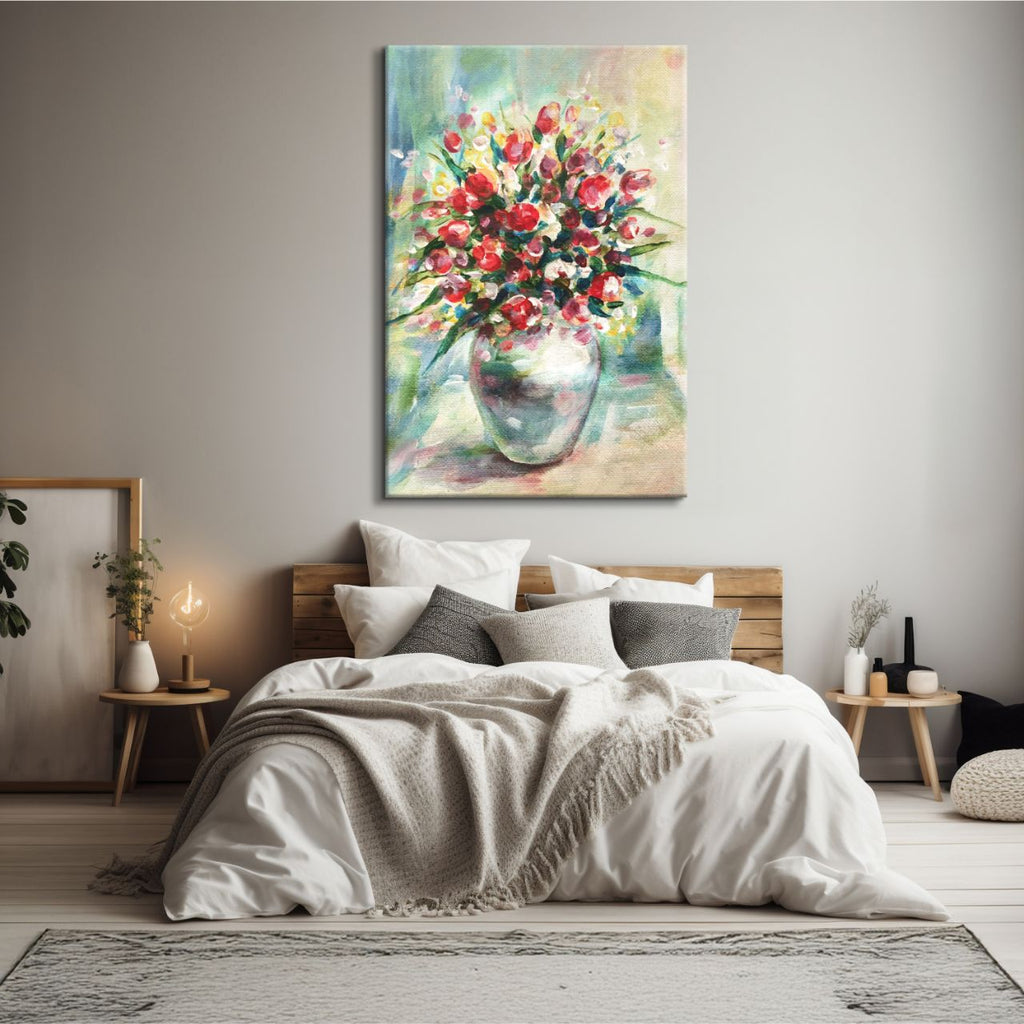 Impressionistic Floral Vase