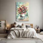 Impressionistic Floral Vase