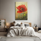Textured Red Poppy - 2