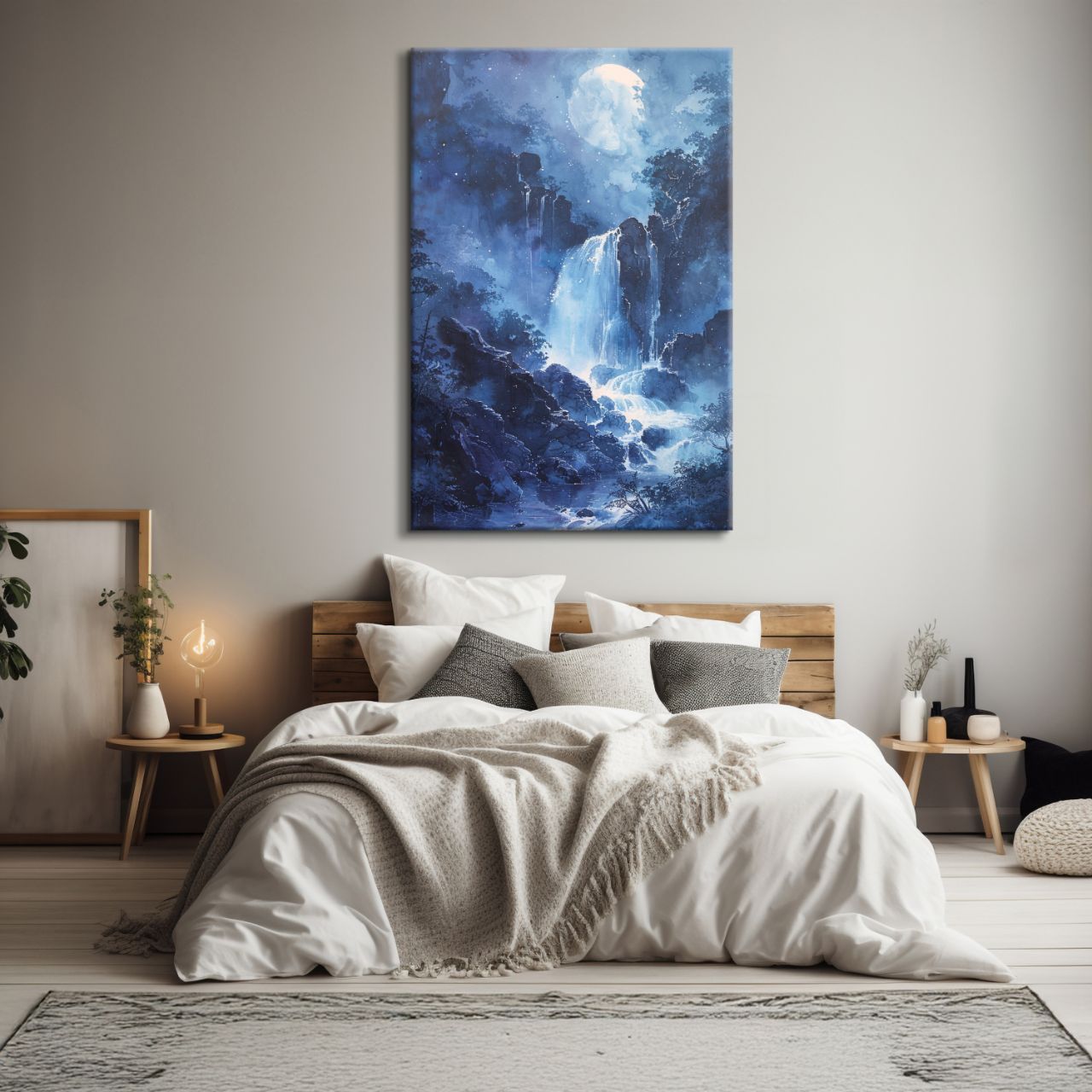 Midnight Moon over Water