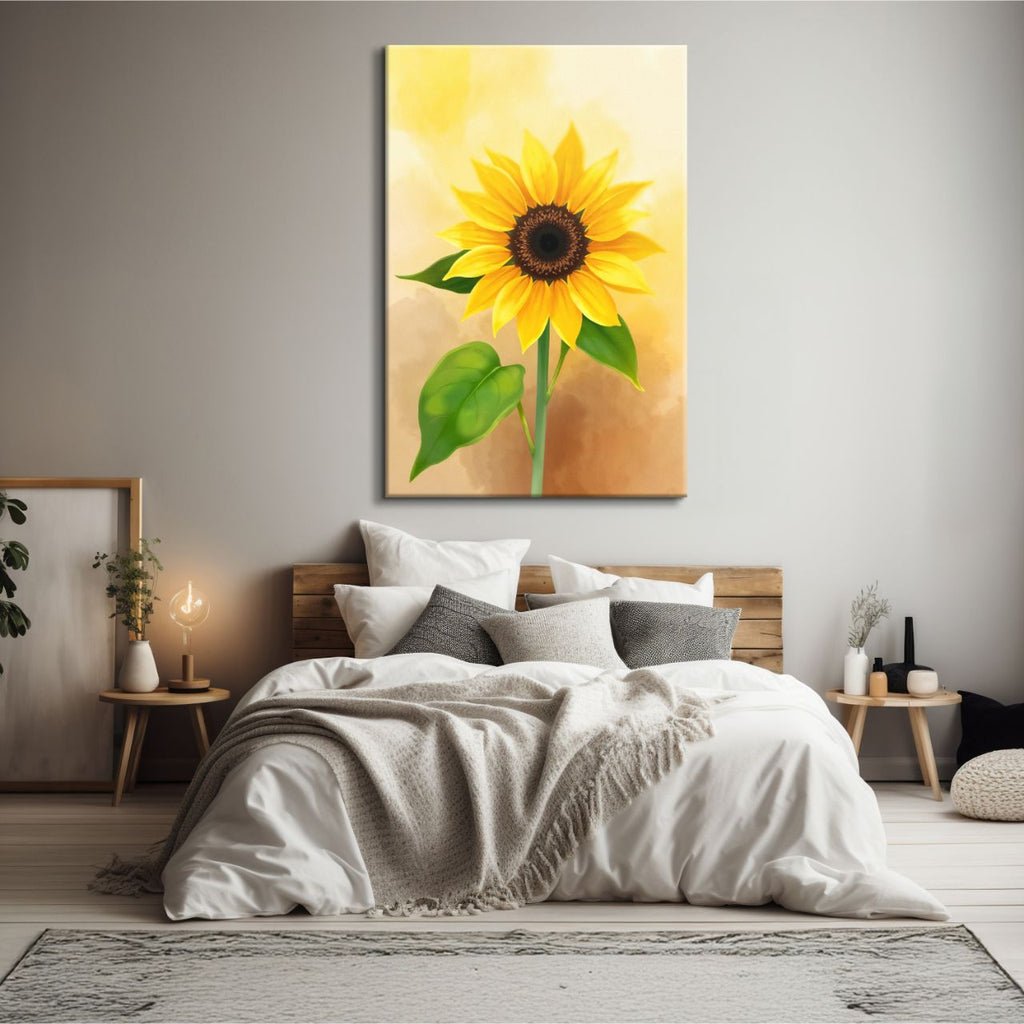 Radiant Solitary Sunflower