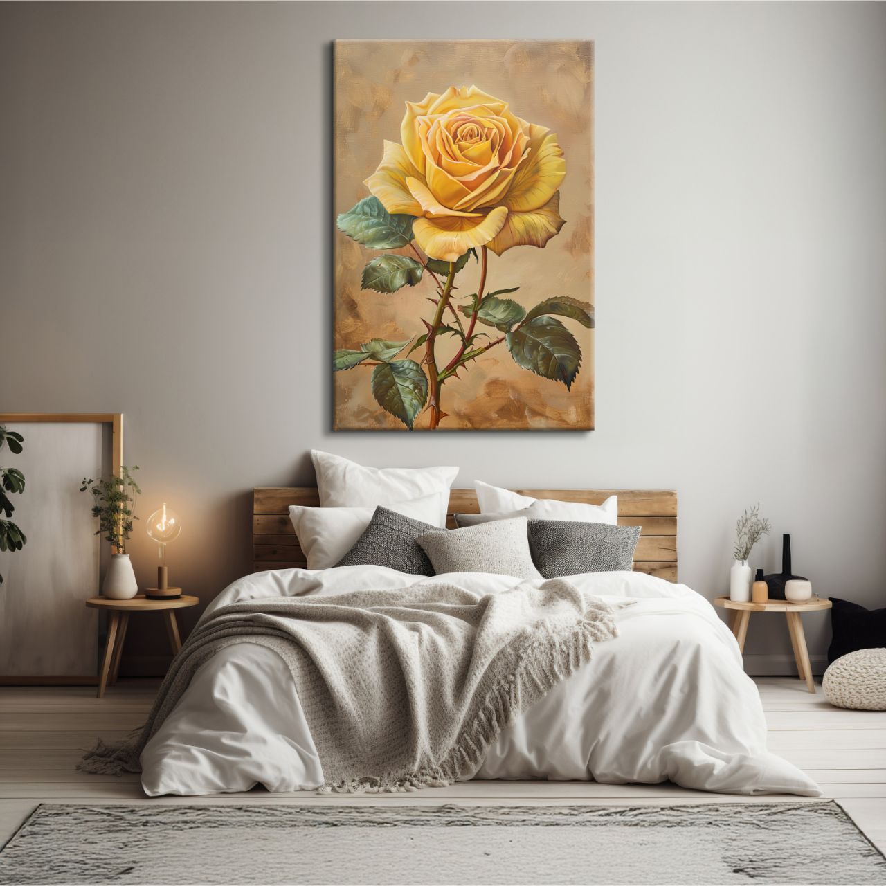 Golden Yellow Rose Elegance