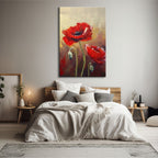 Textured Red Poppy - 1