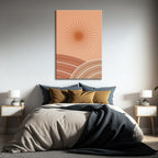 Terracotta Sunburst Abstract - 2