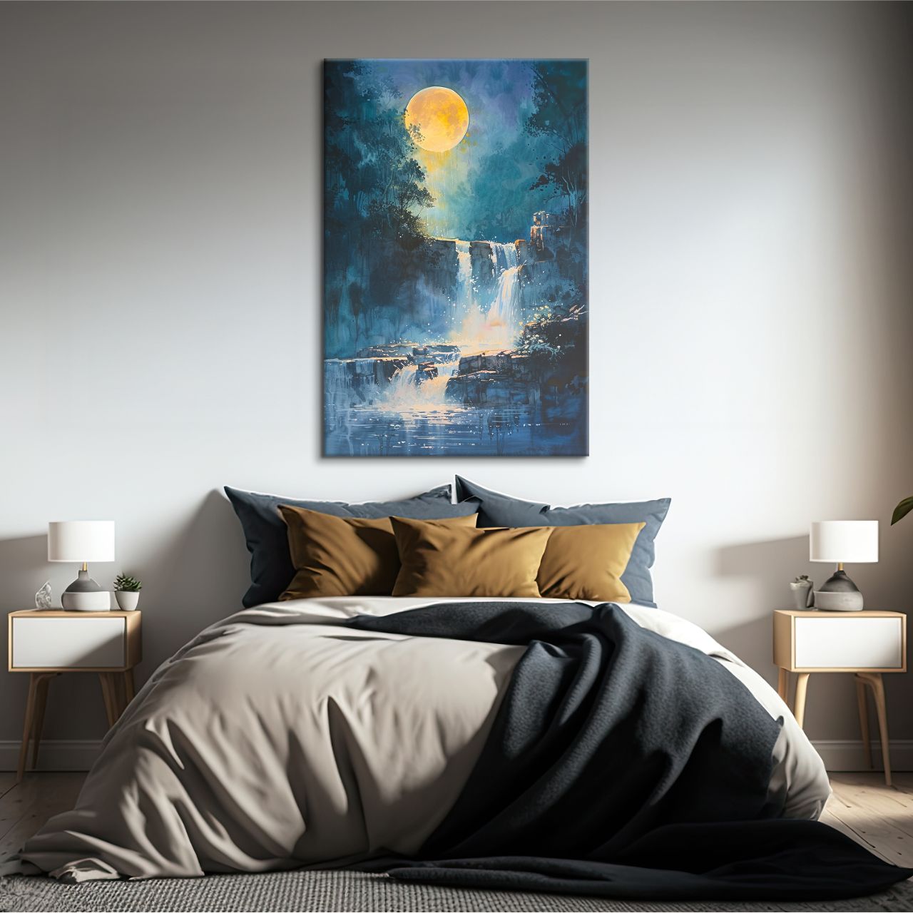 Lush Green Waterfall