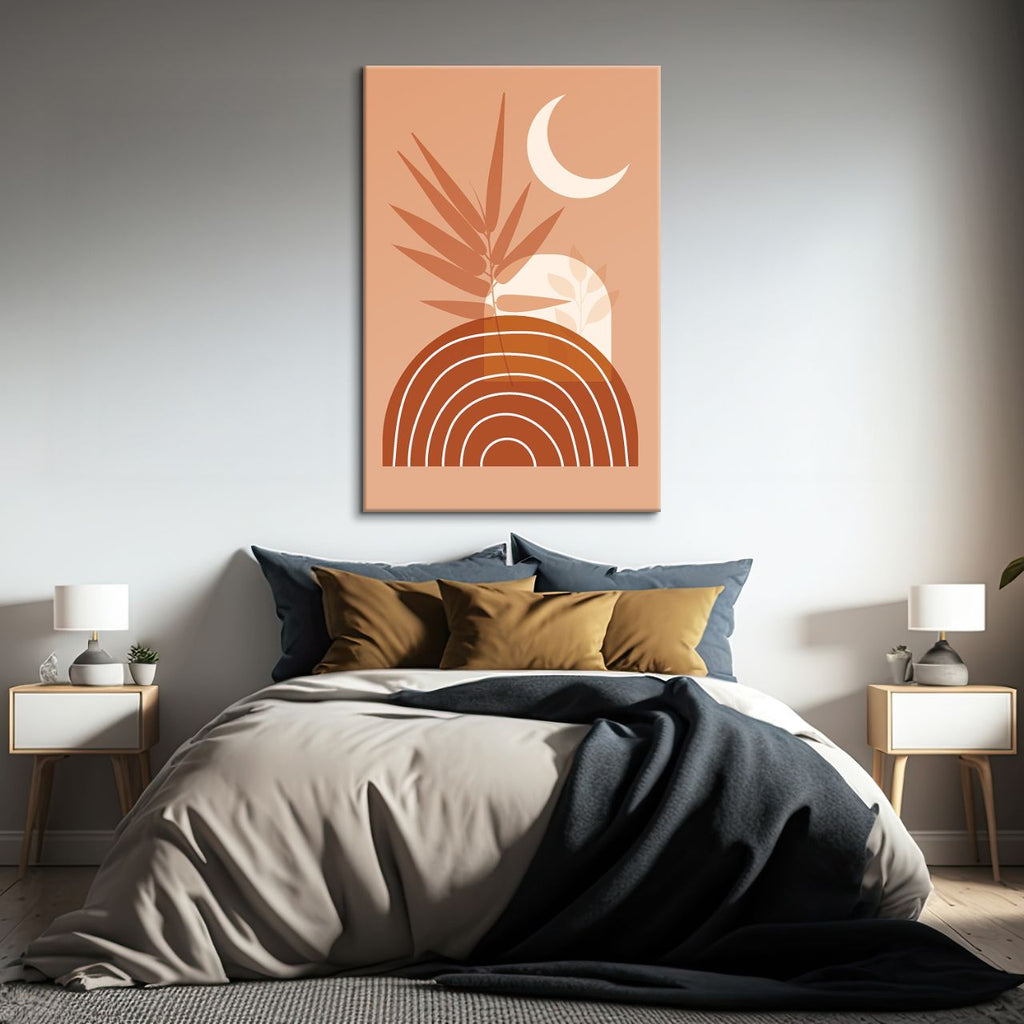 Terracotta Sunburst Abstract - 1