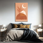 Terracotta Sunburst Abstract - 1