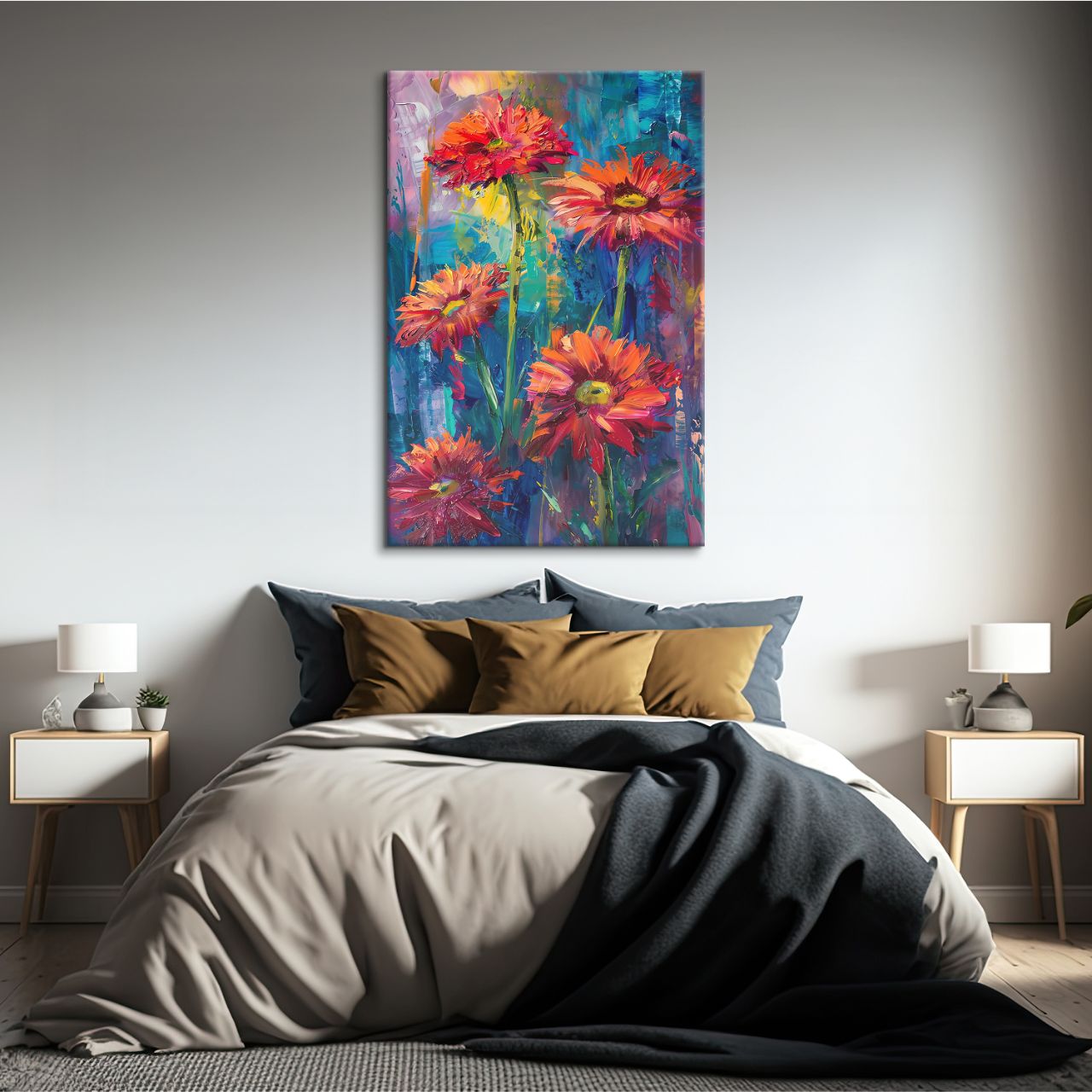 Fiery Gerbera Impression