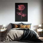 Radiant Wireframe Rose - 1