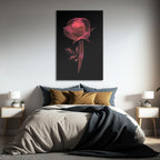 Radiant Wireframe Rose - 3