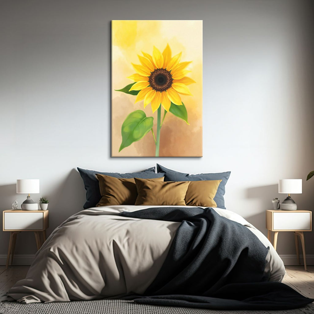 Radiant Solitary Sunflower