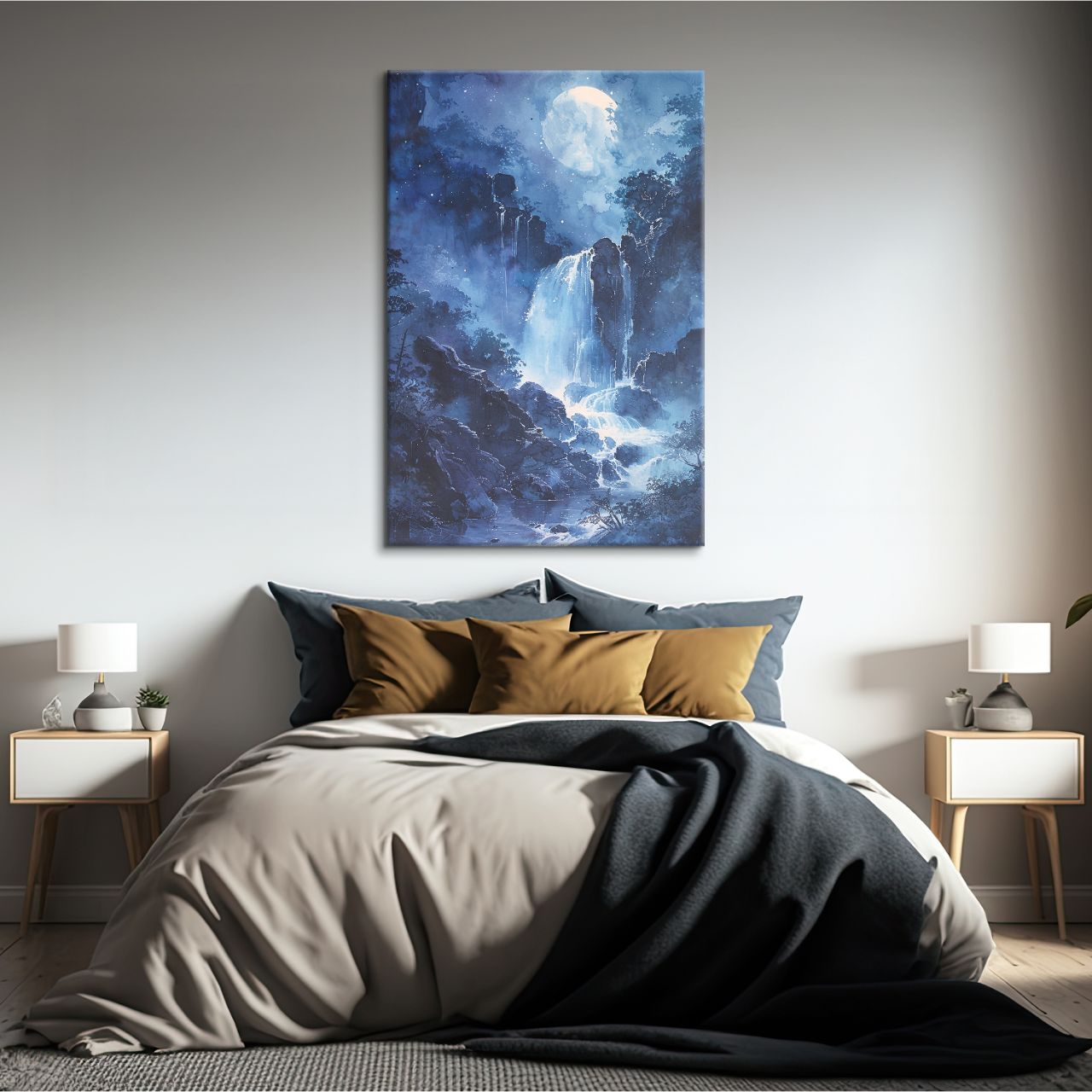 Midnight Moon over Water