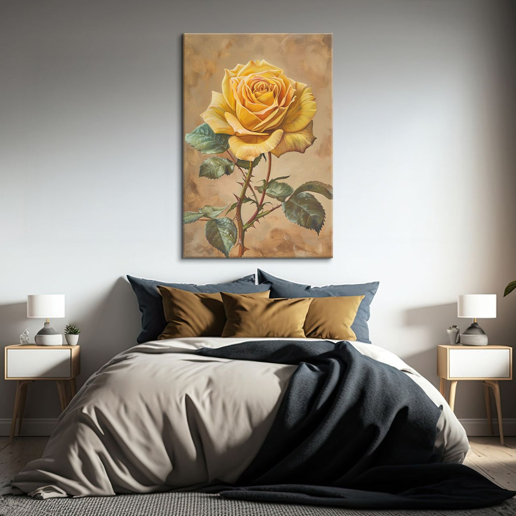 Golden Yellow Rose Elegance