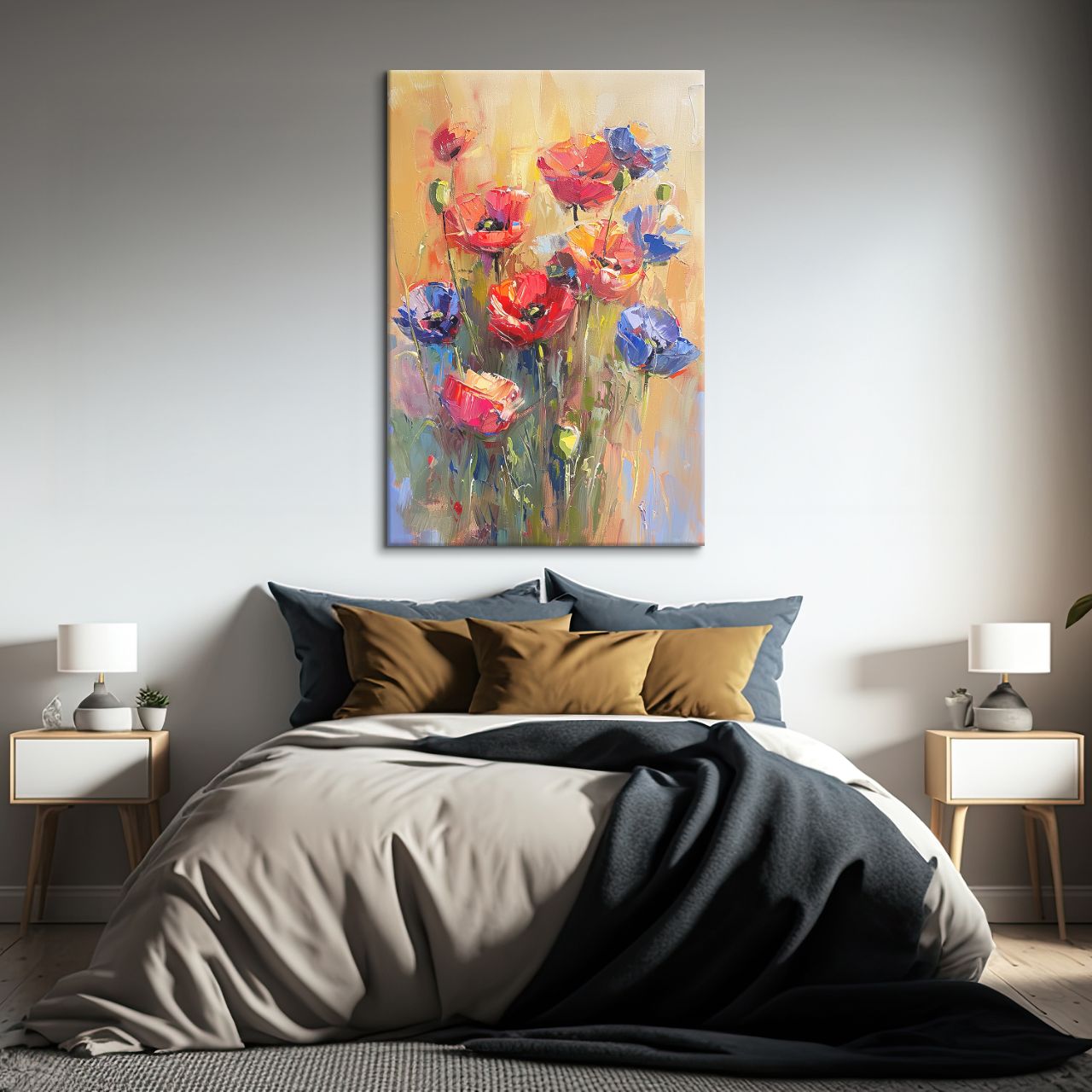 Textured Poppy Meadow