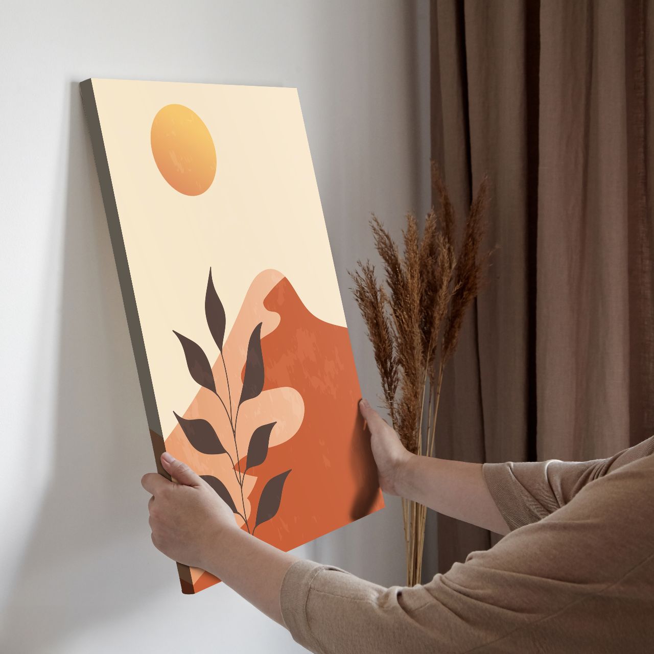 Minimalist Terracotta Landscape - 1