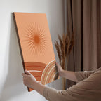 Terracotta Sunburst Abstract - 2