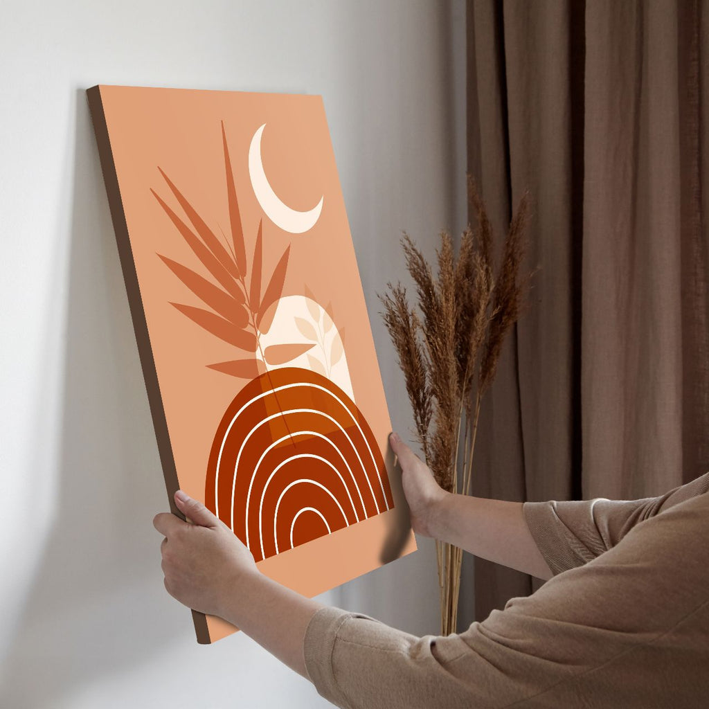 Terracotta Sunburst Abstract - 1