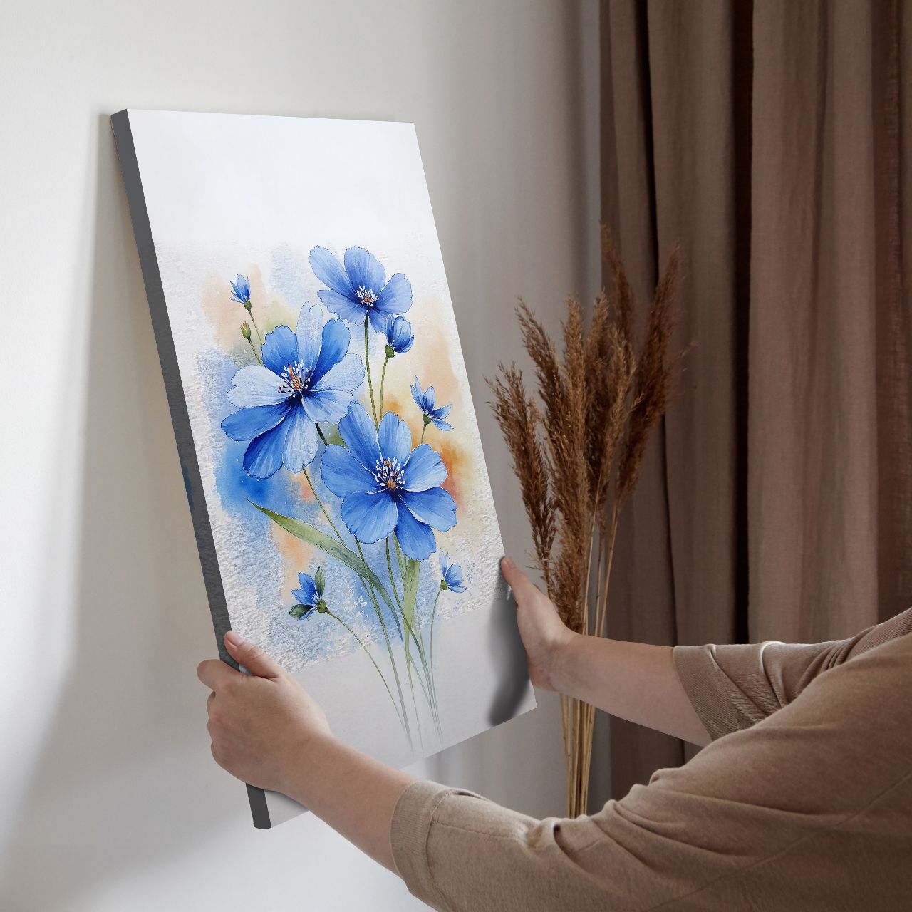 Warm-Toned Floral Vase