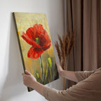 Textured Red Poppy - 2