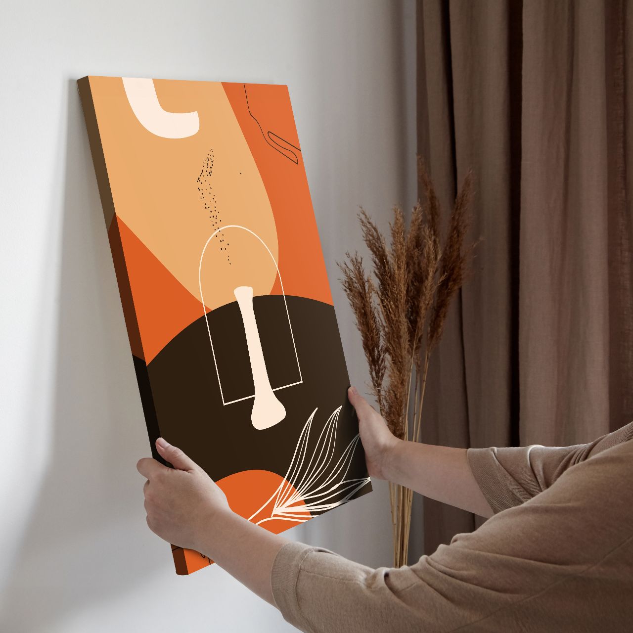 Abstract Boho Terracotta - 1