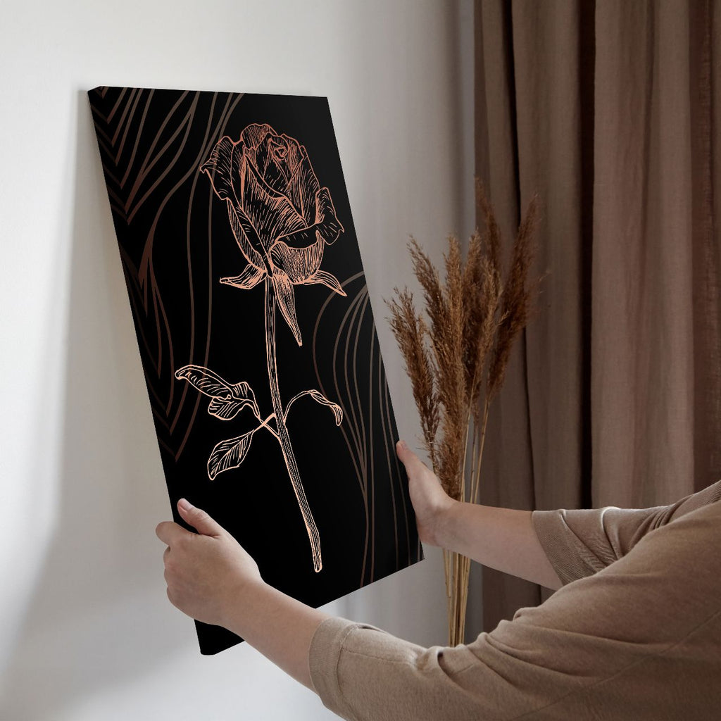 Copper Rose Etching - 3