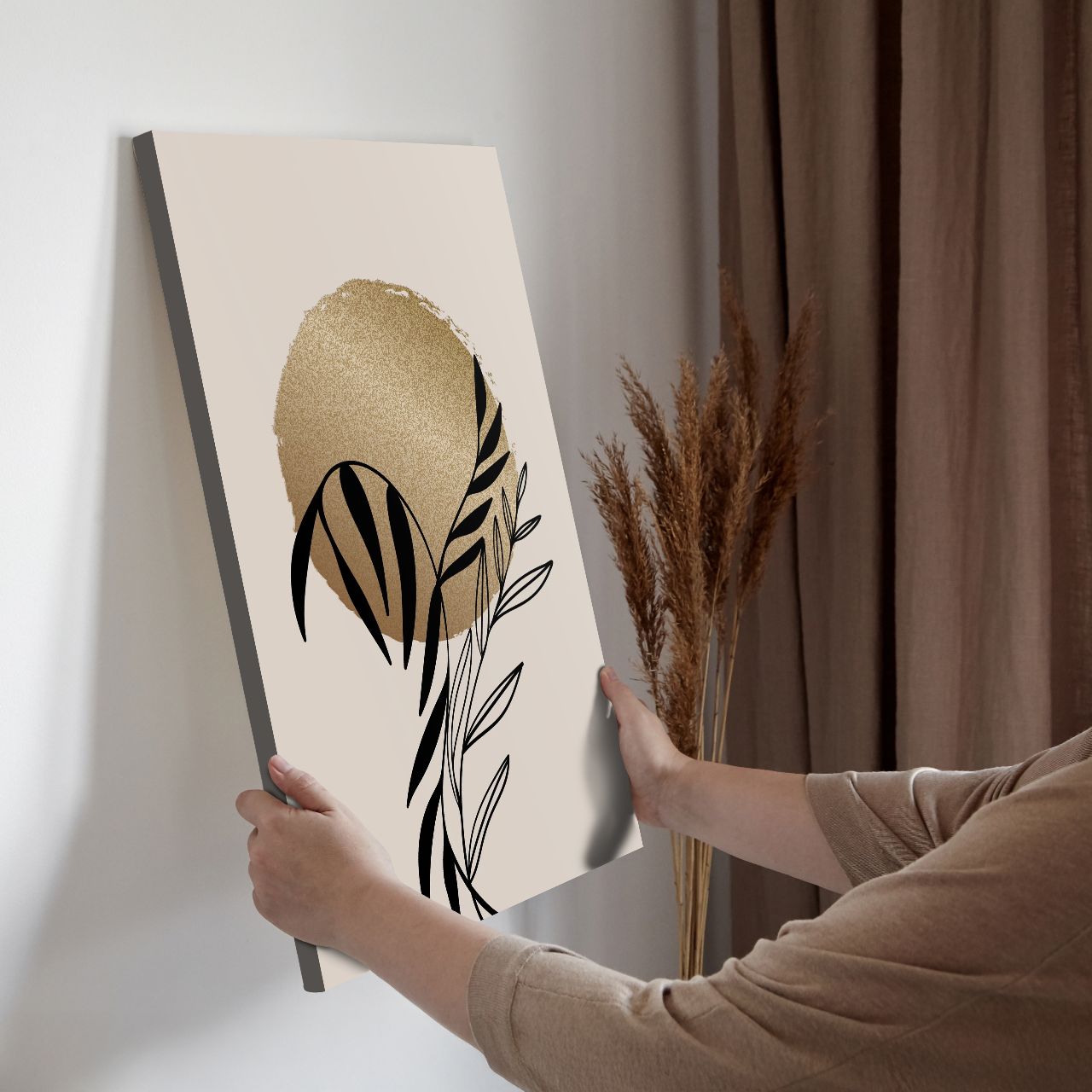 Minimalist Golden Flora - 1