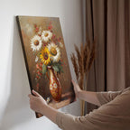 Vintage Sunflower & Daisy Bouquet