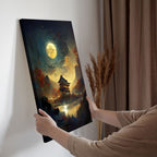 Moonlit Pagoda in Autumn