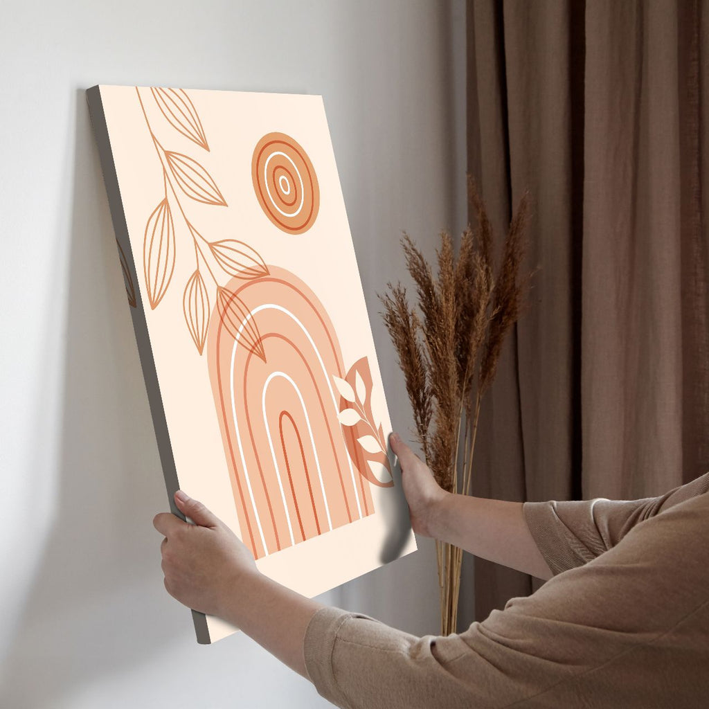 Terracotta Sunburst Abstract - 3