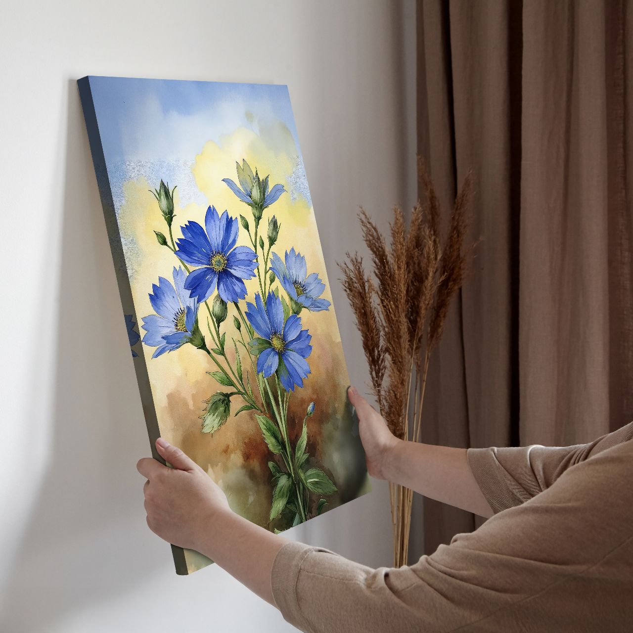Vibrant Blue Cosmos Bouquet