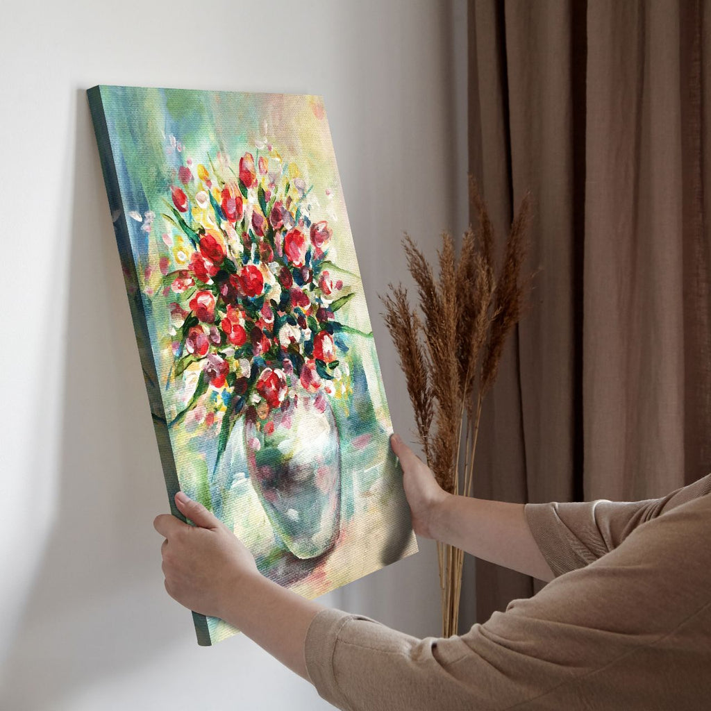 Impressionistic Floral Vase