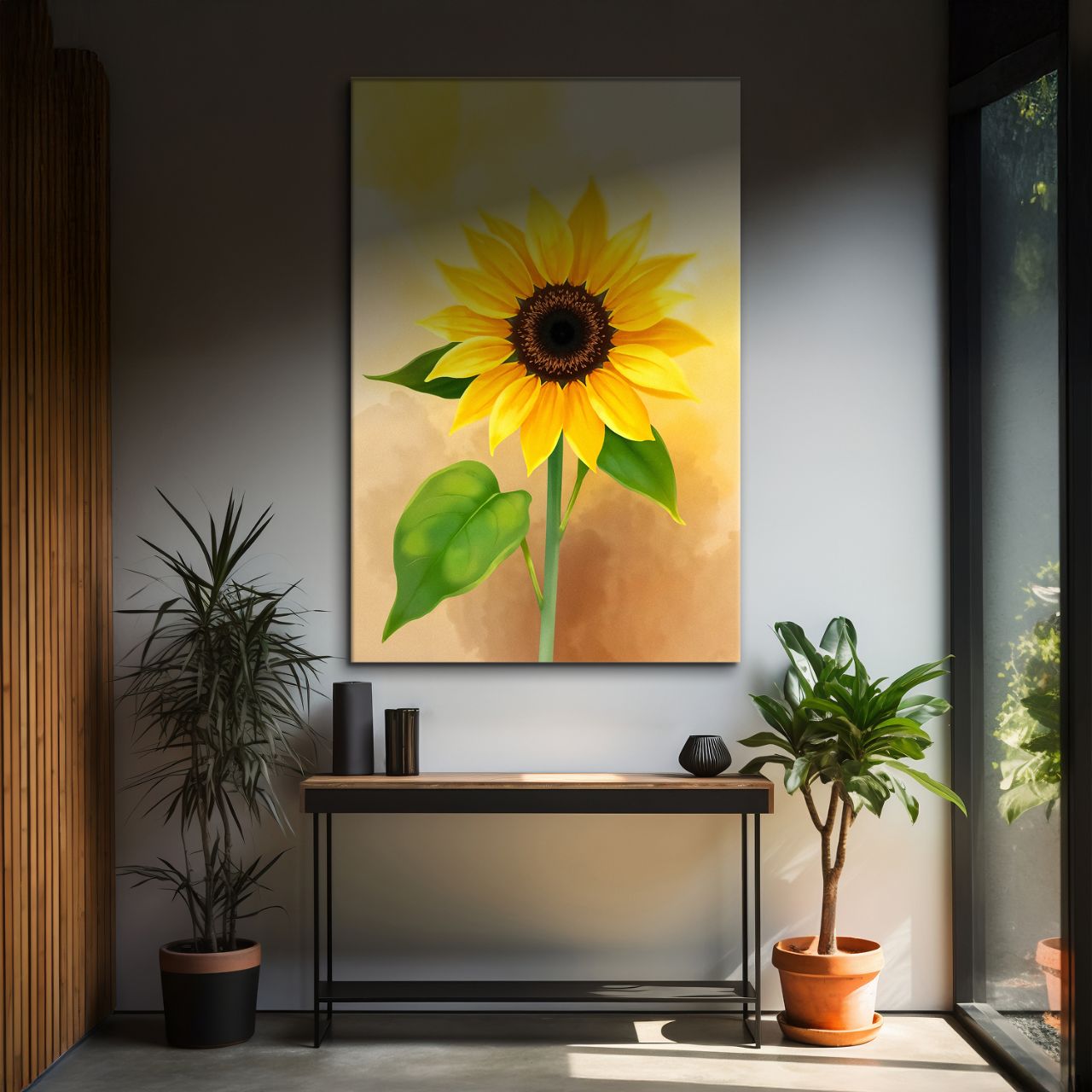 Radiant Solitary Sunflower