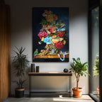 Baroque Floral Still Life with Parrot