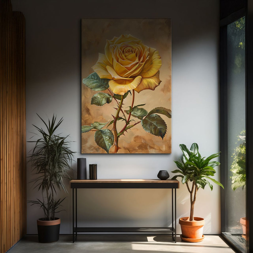 Golden Yellow Rose Elegance