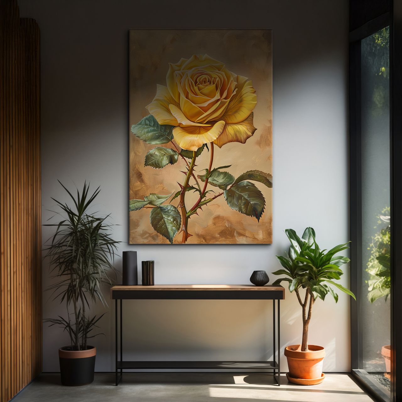 Golden Yellow Rose Elegance