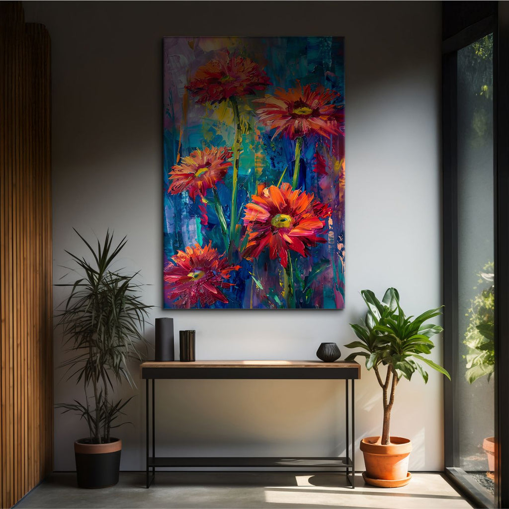 Fiery Gerbera Impression