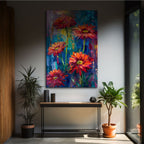 Fiery Gerbera Impression