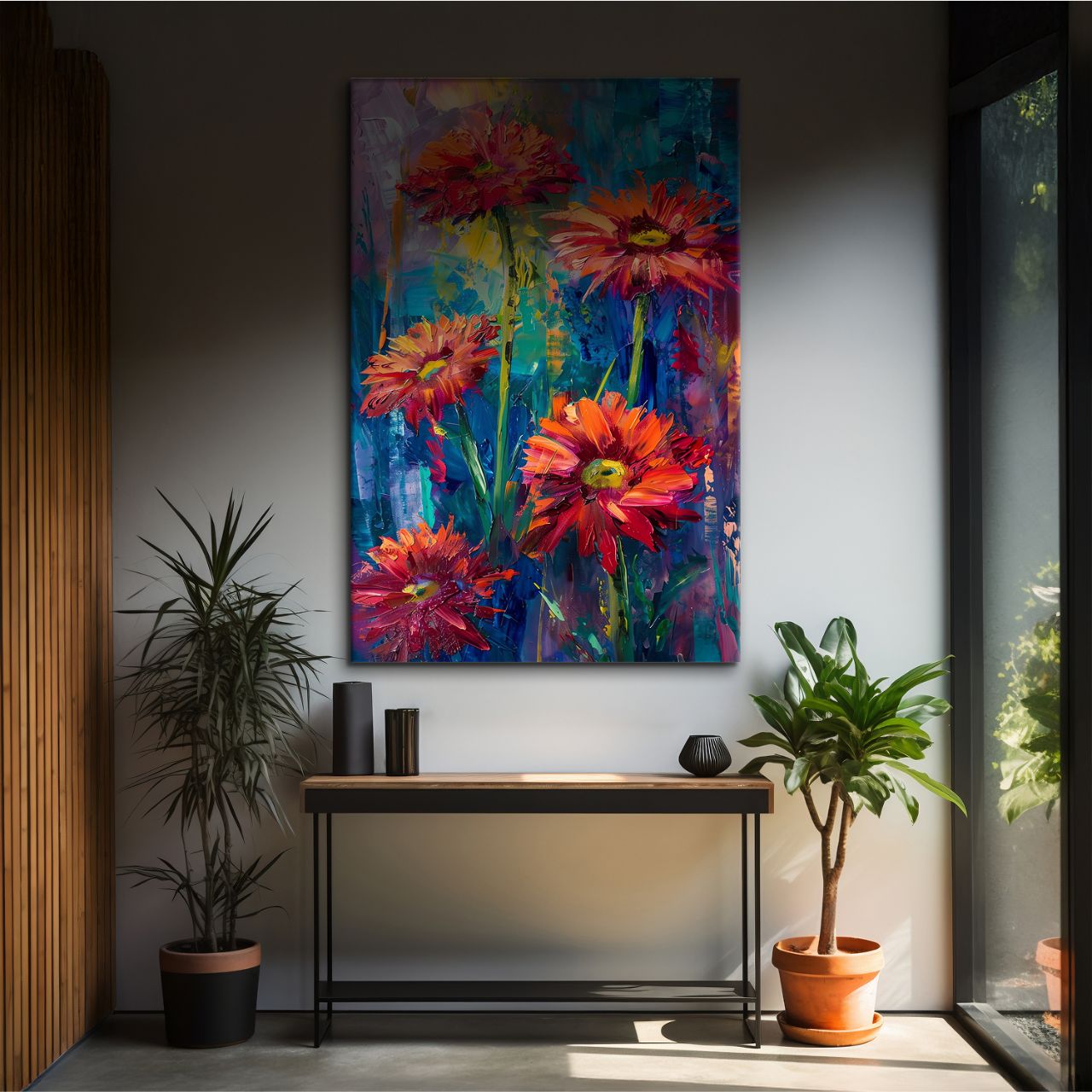 Fiery Gerbera Impression