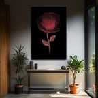 Radiant Wireframe Rose - 2