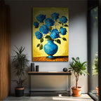 Blue Roses in a Vase