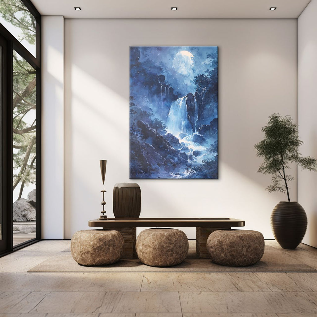 Midnight Moon over Water