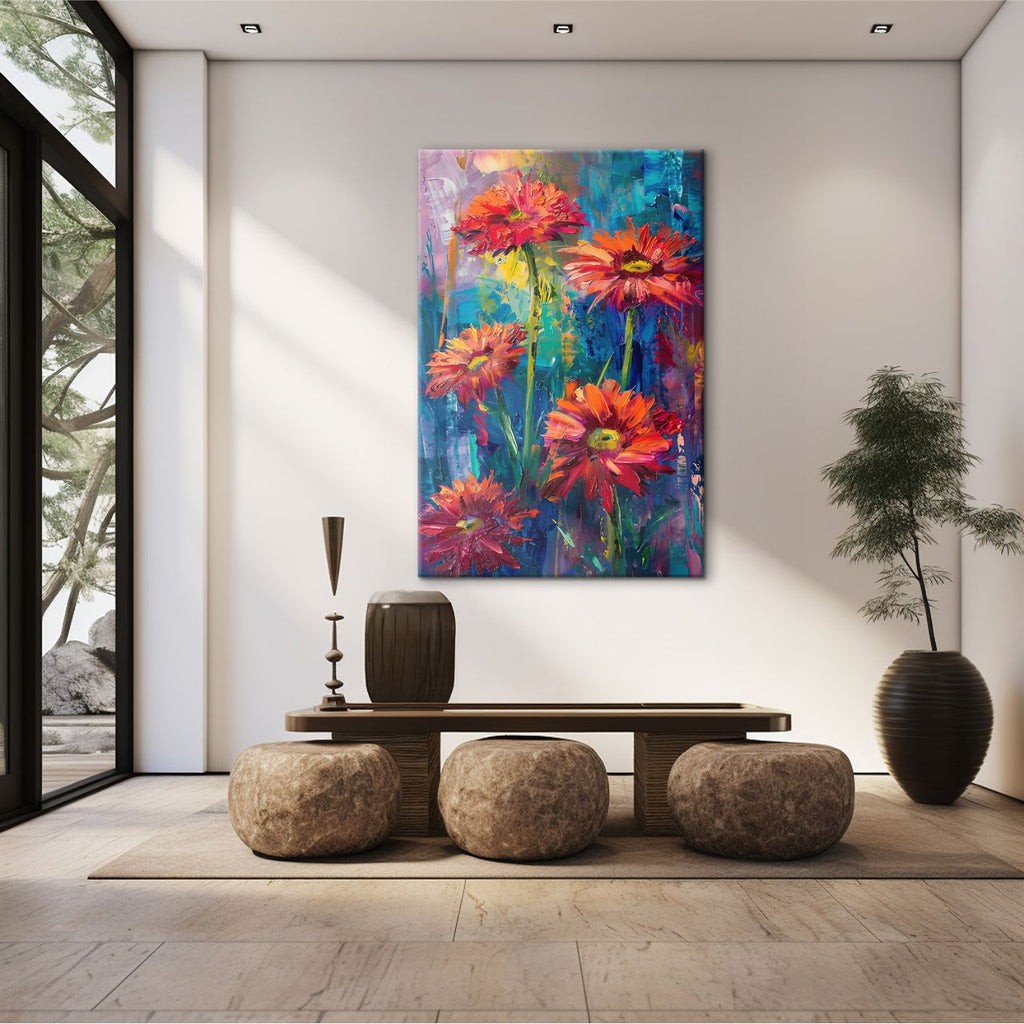 Fiery Gerbera Impression