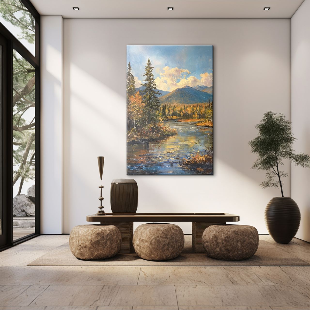 Autumn River Reflection