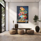 Baroque Floral Still Life with Parrot